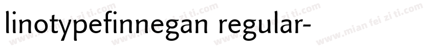 linotypefinnegan regular字体转换